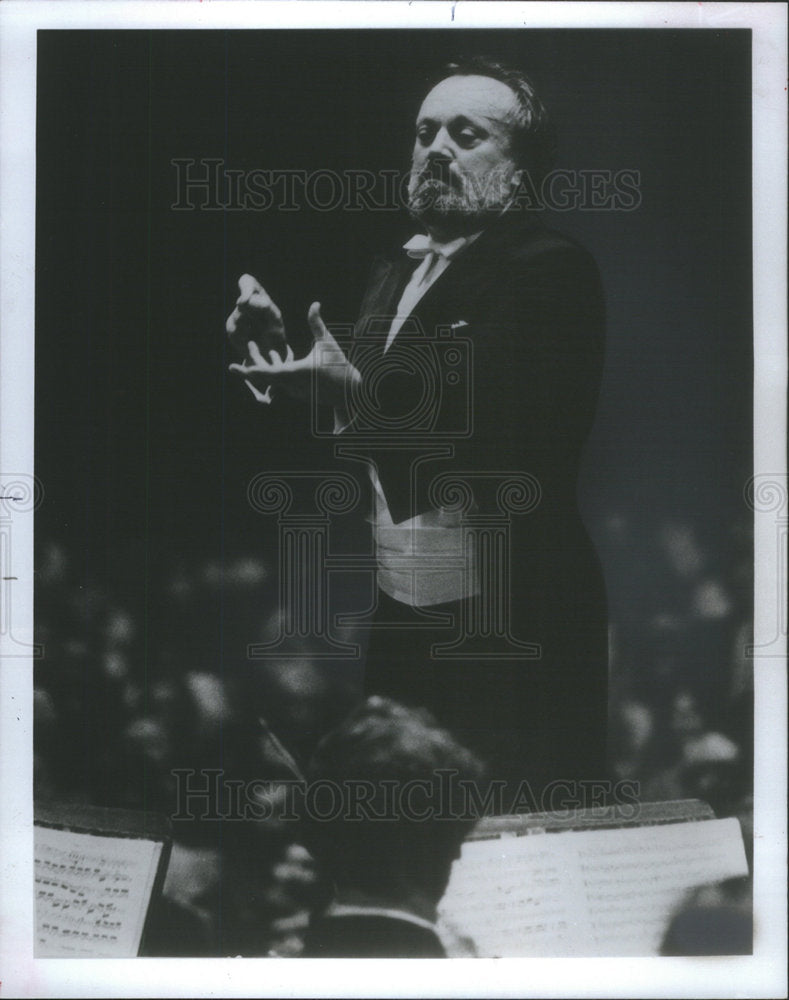 1984 Press Photo Kurt Masur German Conductor Musician - Historic Images