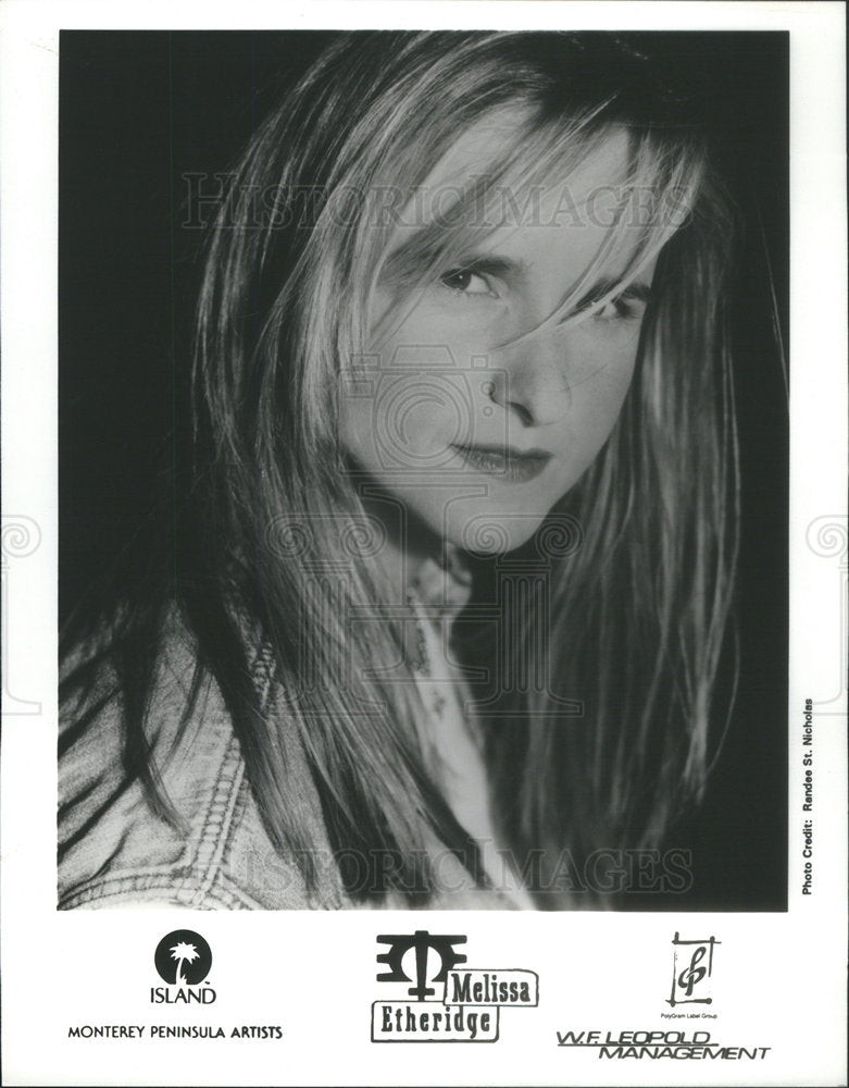 Press Photo Melissa Etheridge American Rock Singer Songwriter Musician - Historic Images