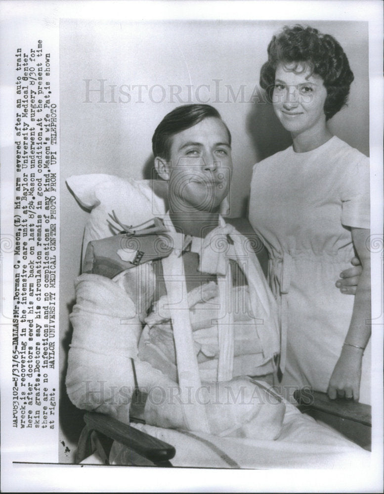 1965 Dallas Man Recovering After Arm Reattachment Surgery - Historic Images