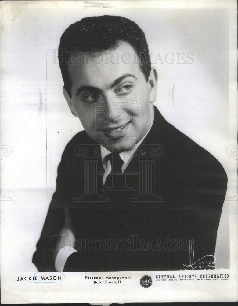 1962 Press Photo Popular comedian Jackie Mason debut Singer Frank D&#39;Rone - Historic Images