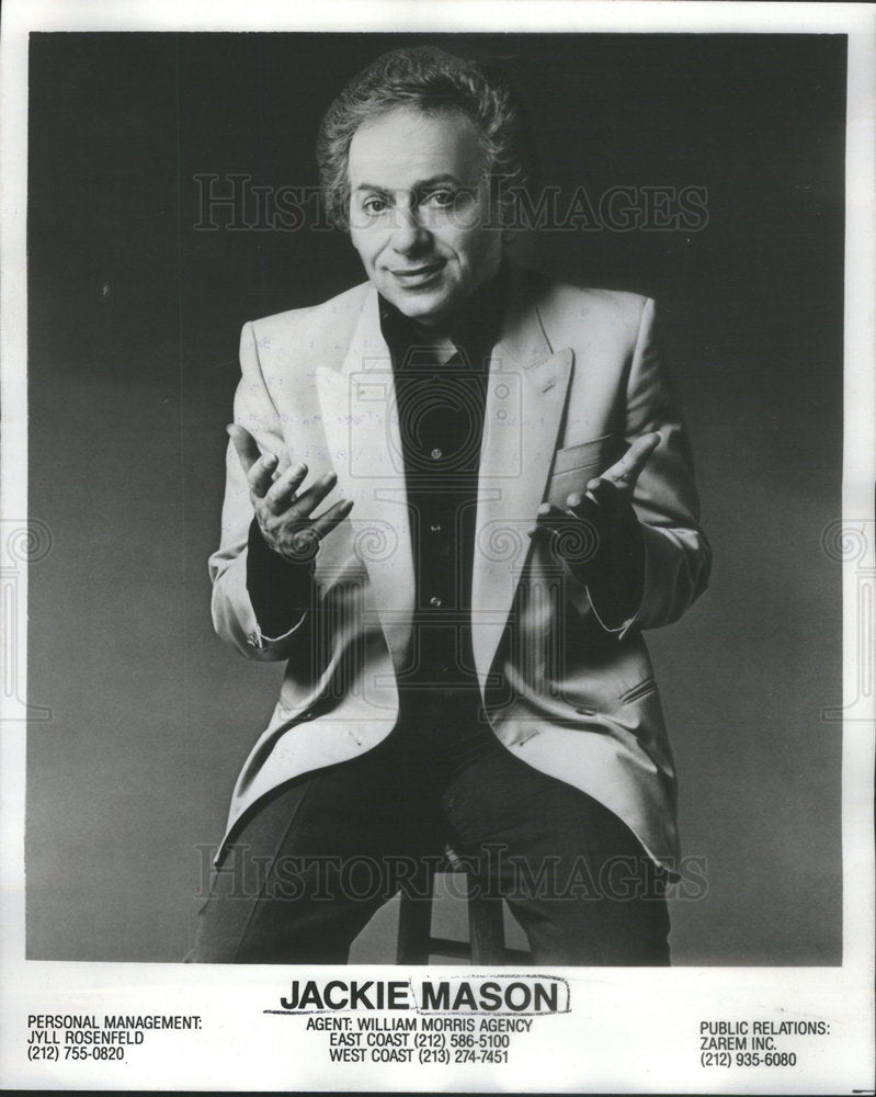 1988 Press Photo Jackie Mason - Historic Images