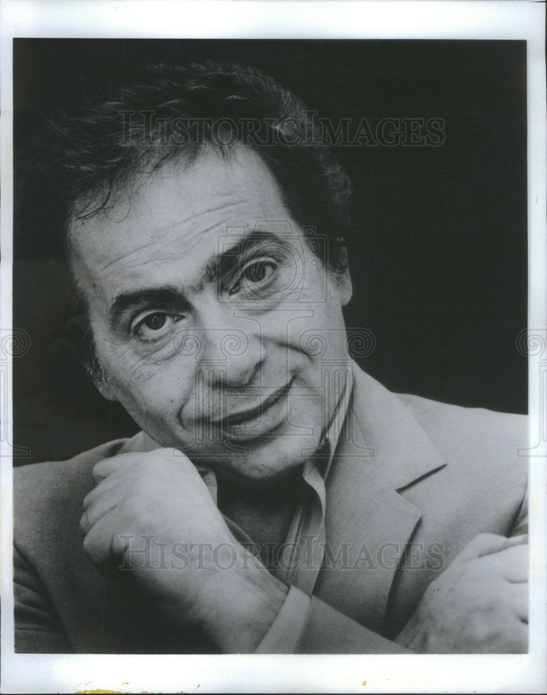 1985 Press Photo Jackie Mason American Stand-Up Comedian Movie Actor - Historic Images