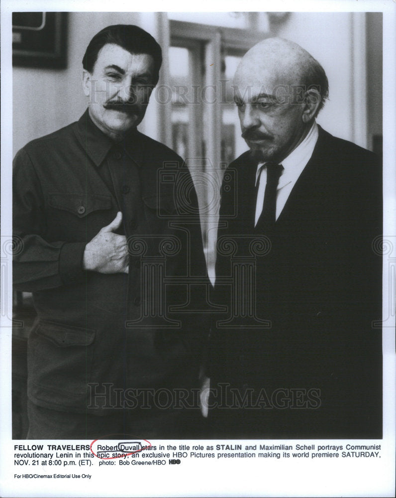 Press Photo Robert Duvall Actor Stalin Maximilian Schell Lenin Film Movie - Historic Images