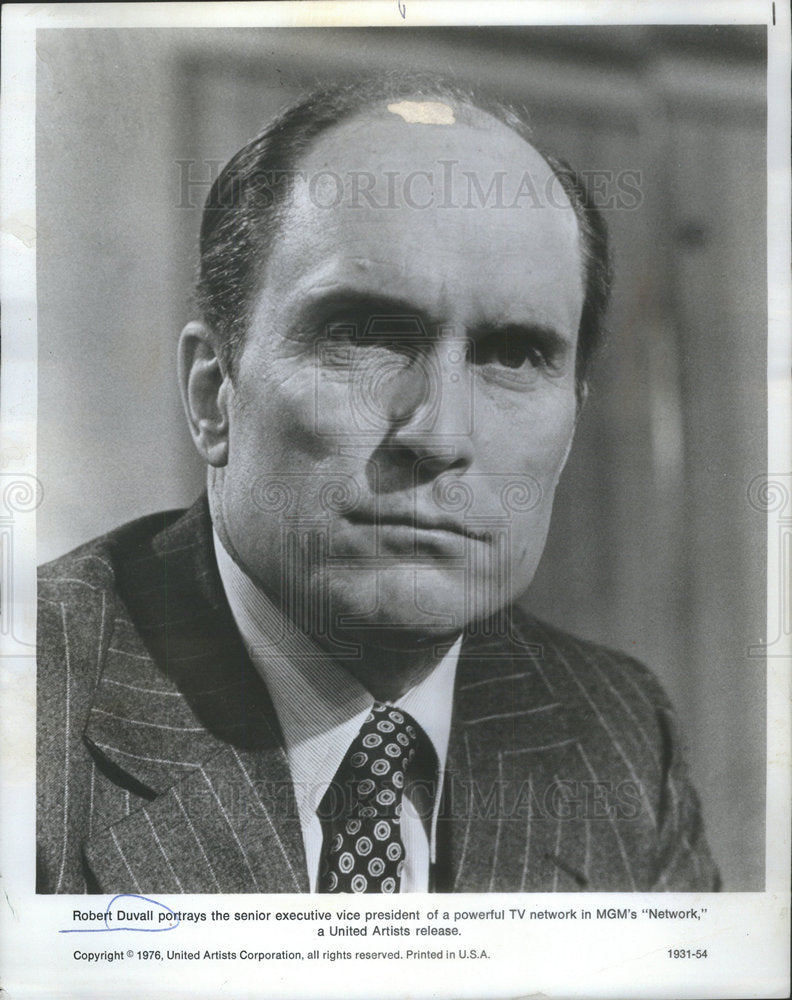 1977 Press Photo Robert Duvall Actor Network MGM - Historic Images