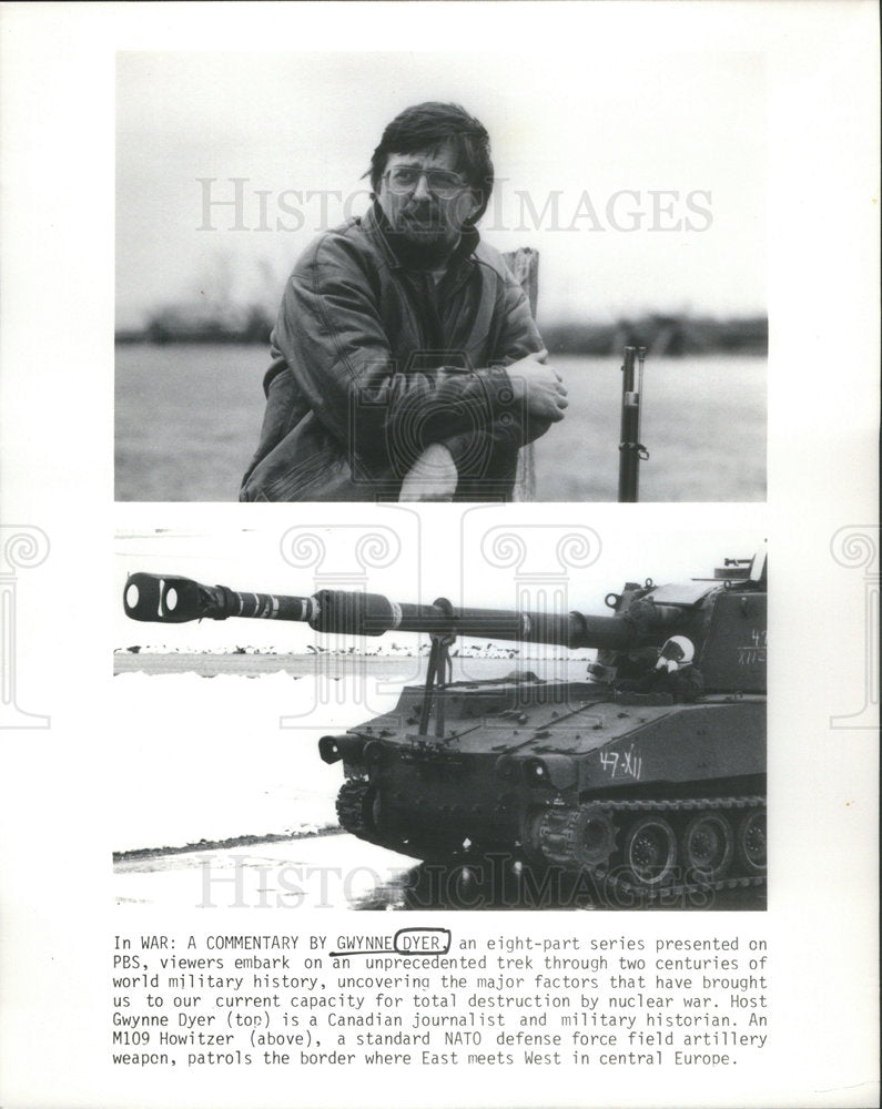 1986 Press Photo GWYNNE DYER CANADIAN JOURNALIST COLUMNIST - Historic Images