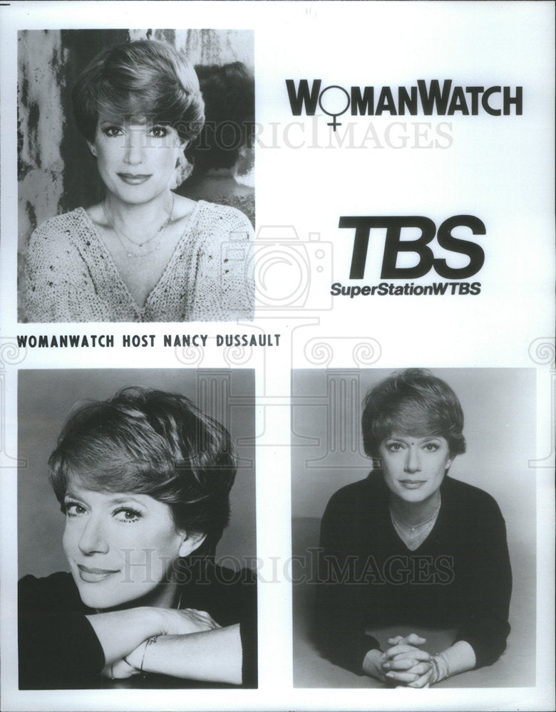 Press Photo Womanwatch Host Nancy Dussault - Historic Images