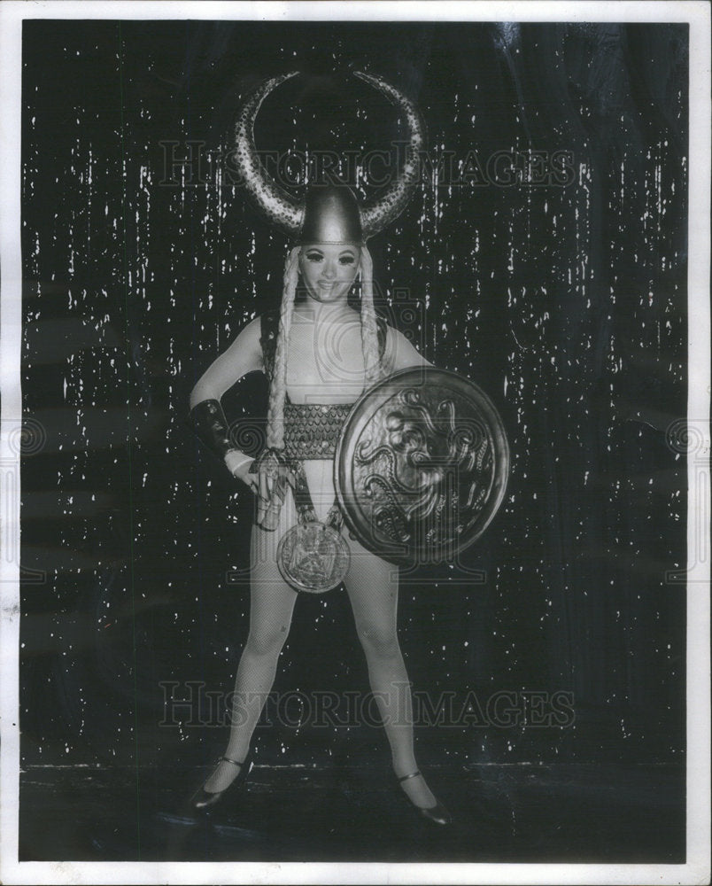 1969 Suellen Estey, German Mark "Cabaret" show entertainer. - Historic Images