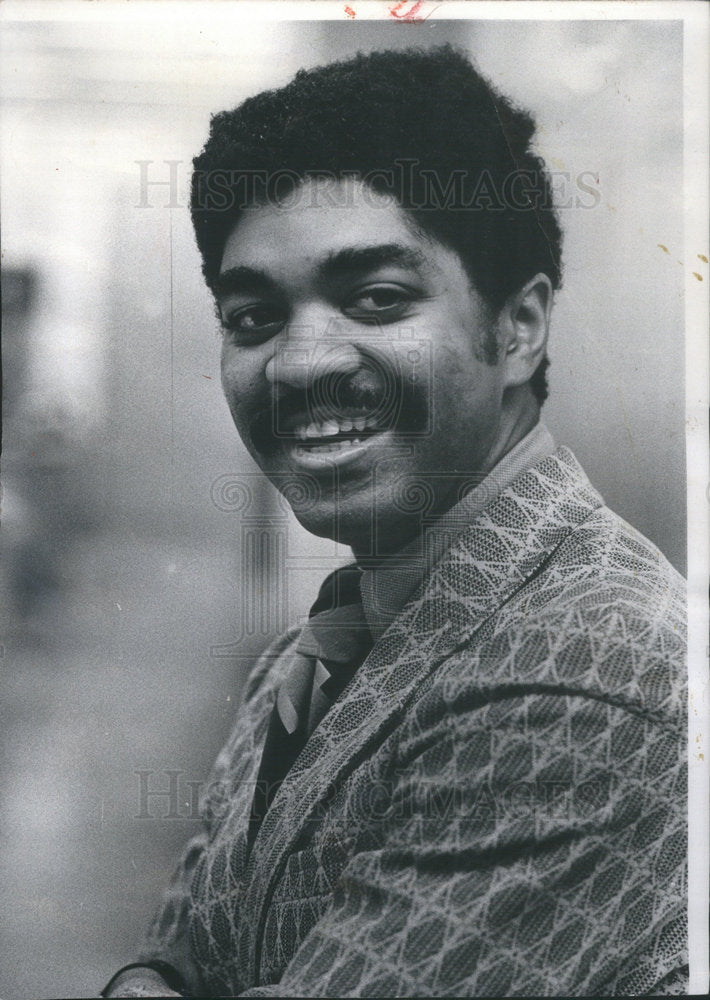 1973 Press Photo Timothy C.Evans candidate for alderman in the 4th ward. - Historic Images