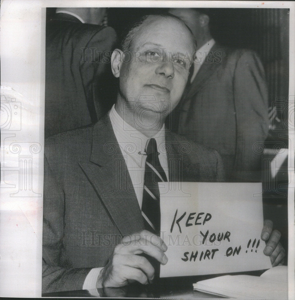 1952 Press Photo Newhold Morris President Truman's Government Cleanup Man - Historic Images