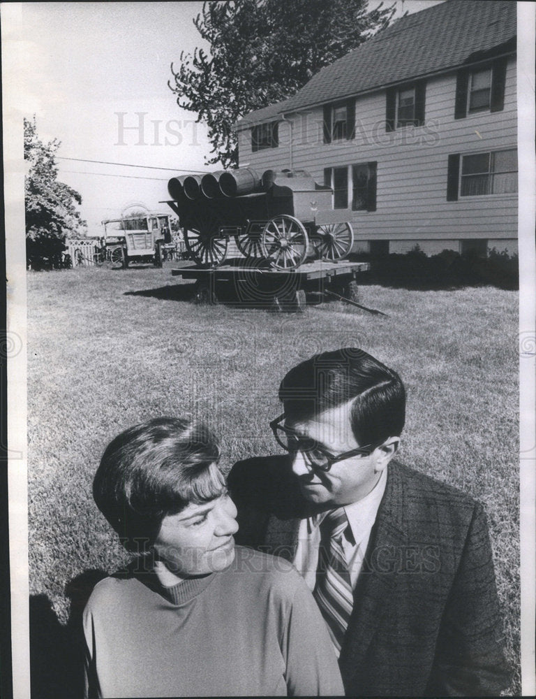 1971 Press Photo Major Rocco Matsie and Wife Lillian - Historic Images