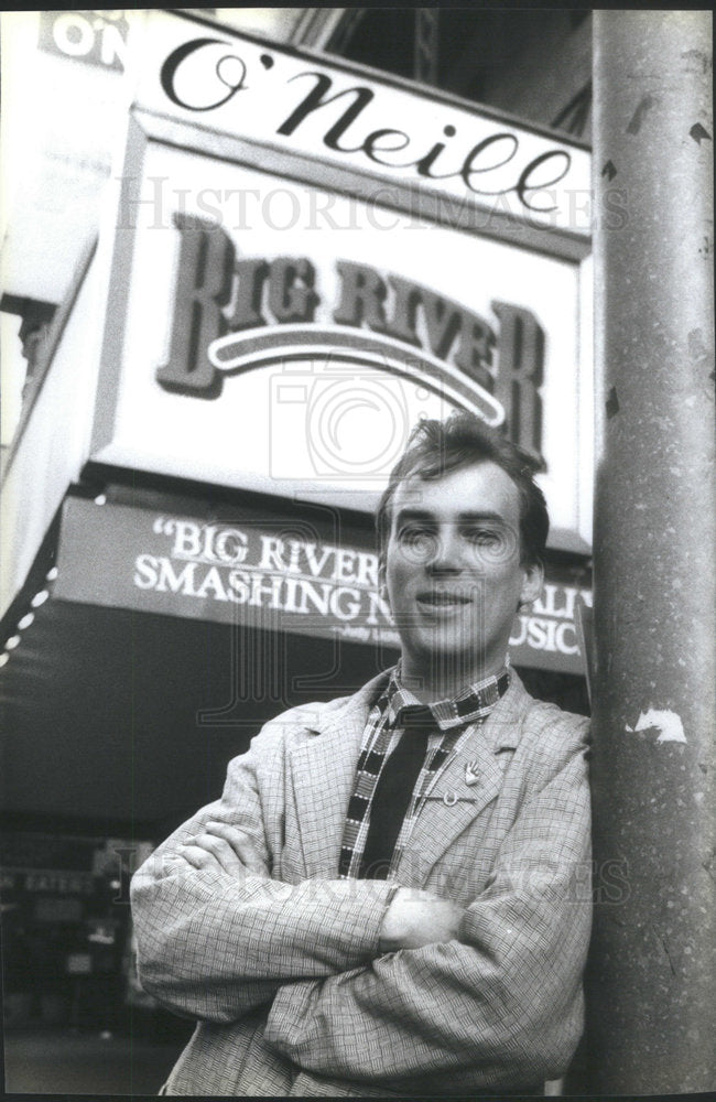 1985 Press Photo Des McAnuff Director of Musical &quot;Big River&quot; - Historic Images