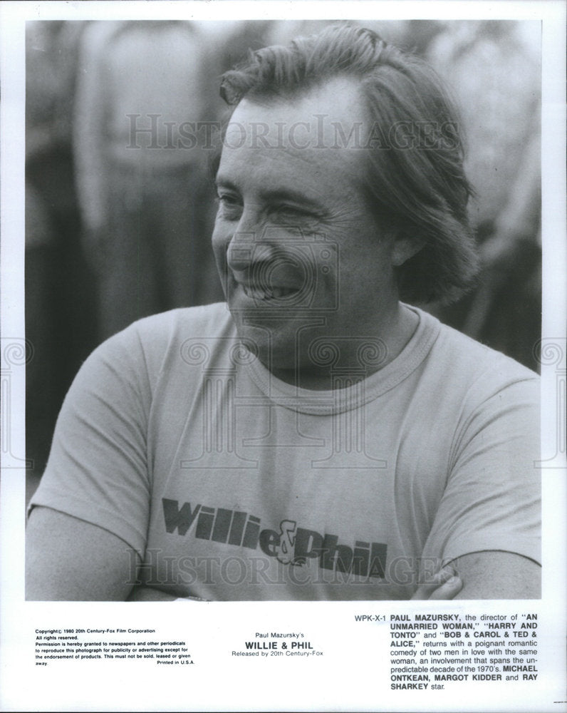 PRESS PHOTO PAUL MAZURSKY AMERICAN FILM DIRECTOR ACTOR - Historic Images