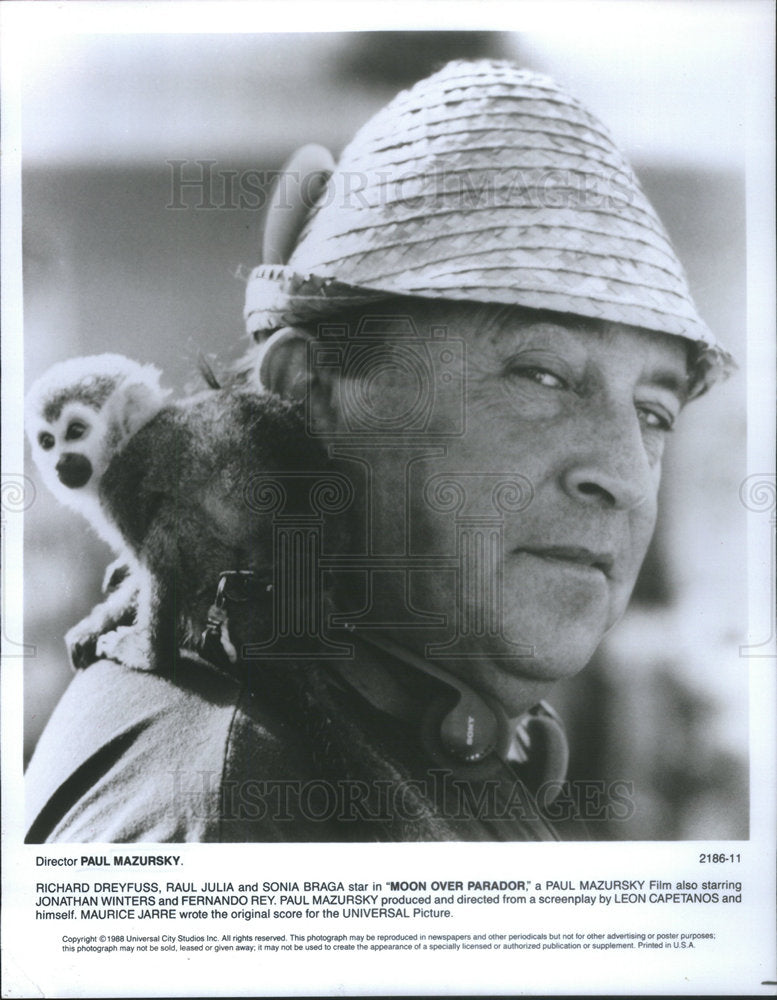 1988 Press Photo PAUL MAZURSKY AMERICAN DIRECTOR ACTOR - Historic Images