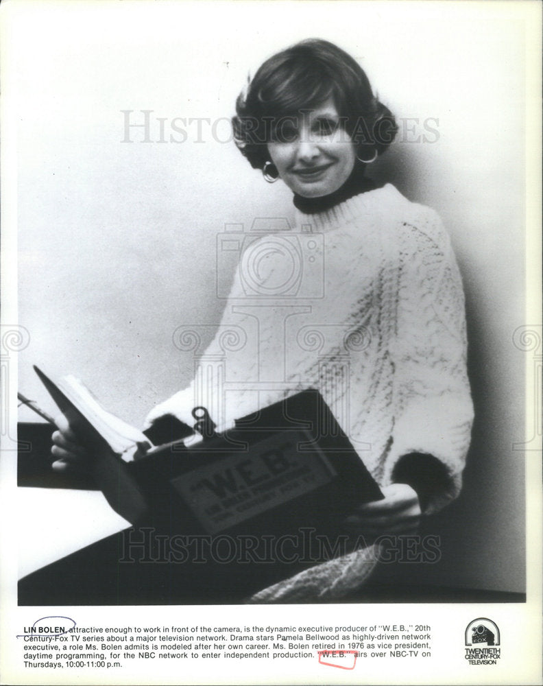 1980 Press Photo Lin Bolen W.E.B. - Historic Images