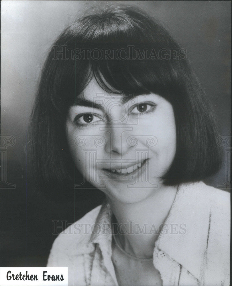 1977 Press Photo Gretchen Evans Actress Busy Body - Historic Images