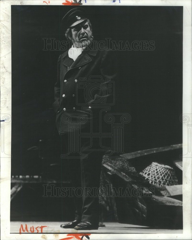 1974 Press Photo Geraint Evans in Dramatic Opera "Peter Grimes." - Historic Images