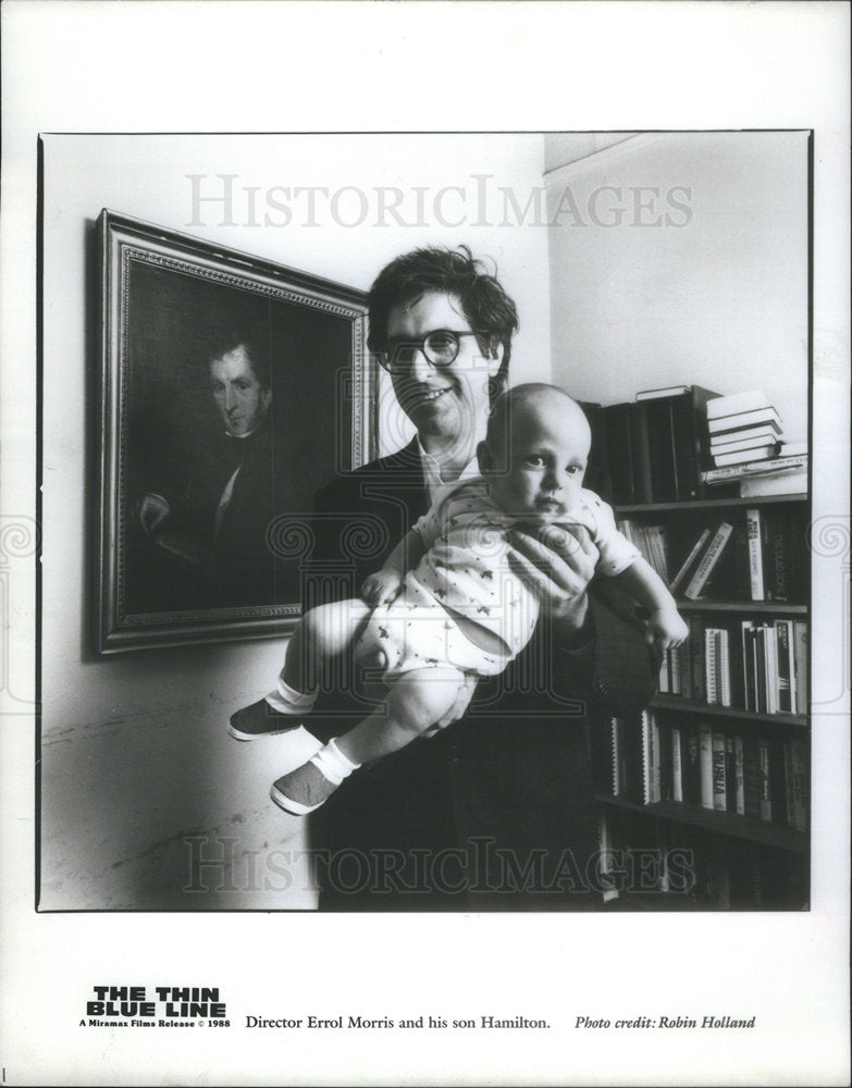 1988 Press Photo Director Errol Morris son Nathaniel Mamilton - Historic Images