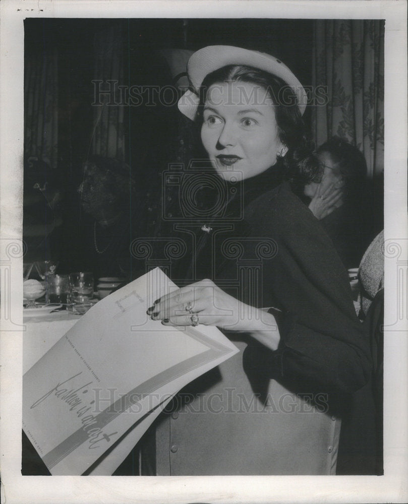 1953 Press Photo Mrs.Eugene N.Morris Chicago's Stylish Women. - Historic Images