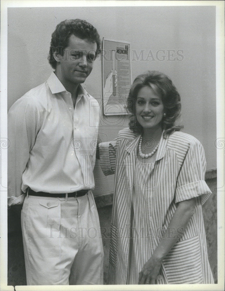 1986 Press Photo David Morse Patricia Wettig "Where There's Hope There's Crosby" - Historic Images