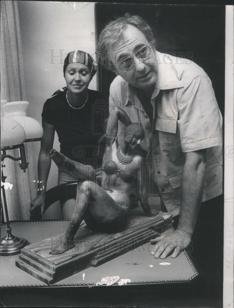 1975 Restaurateur Amie Morton Wite Zorine Traveled Collecting Art - Historic Images