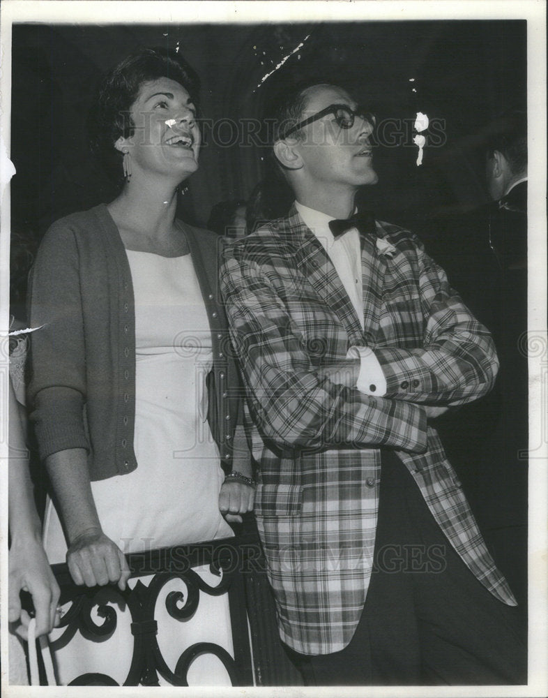 1965 Press Photo Mary Morton and Alvin R. Beatty at Boys club party in Lake Forest - Historic Images