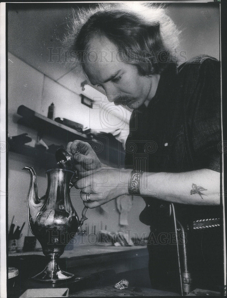 1974 McCaffrey Metalsmith Co. Owner Tom McCaffrey - Historic Images