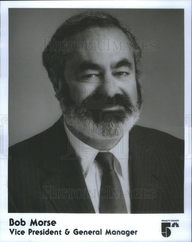 1990 Press Photo Bob Morse general manager of channel 5 - Historic Images