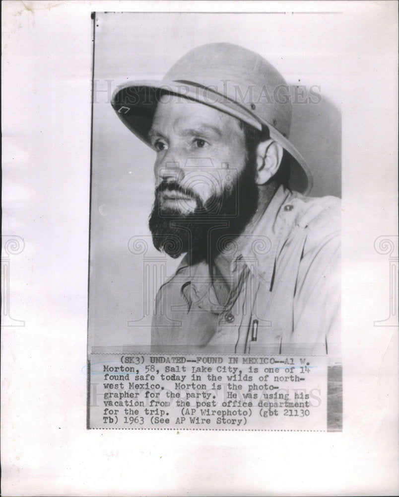 1963 Press Photo Al Morton One of 14 Found Safe In Mexico - Historic Images