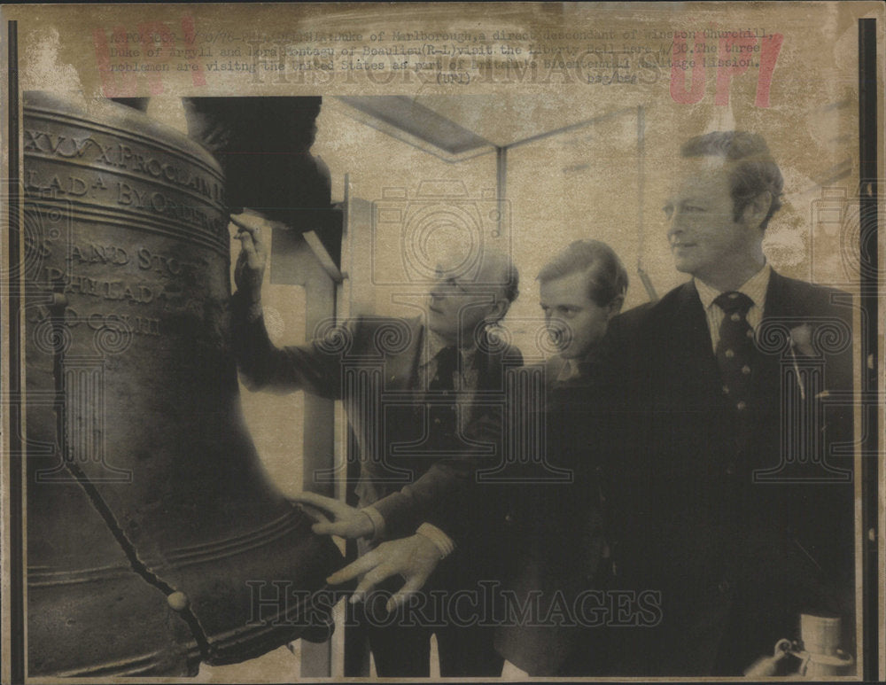 1976 Press Photo Winston Churchil Politician - Historic Images