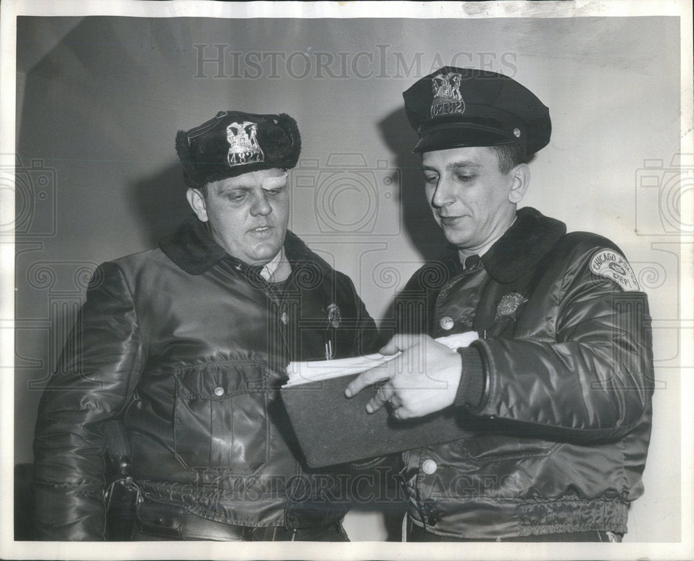 1964 Don Marek American Traffic Police Officers Chicago Illinois - Historic Images