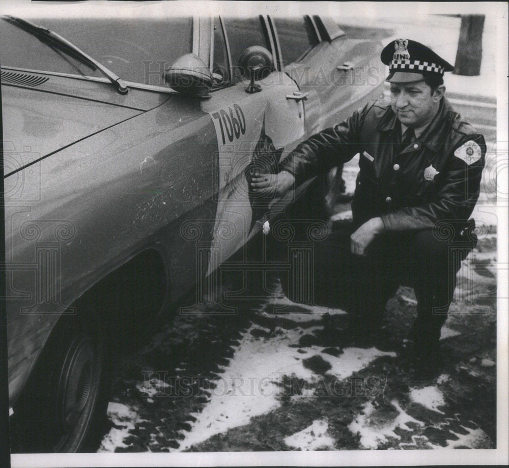 1971 Officer Henry Marek Car Crash Donna Booker  - Historic Images