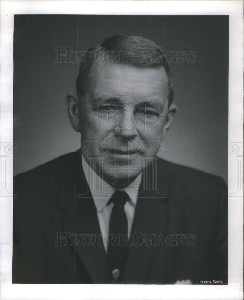 1963 Press Photo Ancher Nelsen American Politician Governor Chicago Illinois - Historic Images