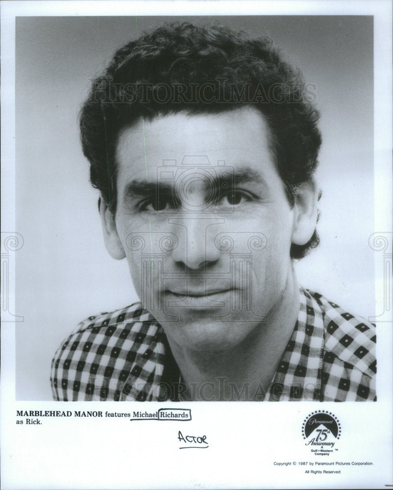 1987 Press Photo Michael Richards Actor - Historic Images