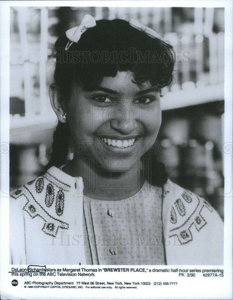 1990 Press Photo DeLeon Richards Brewster Place Gospel Singer - RSC83405 - Historic Images