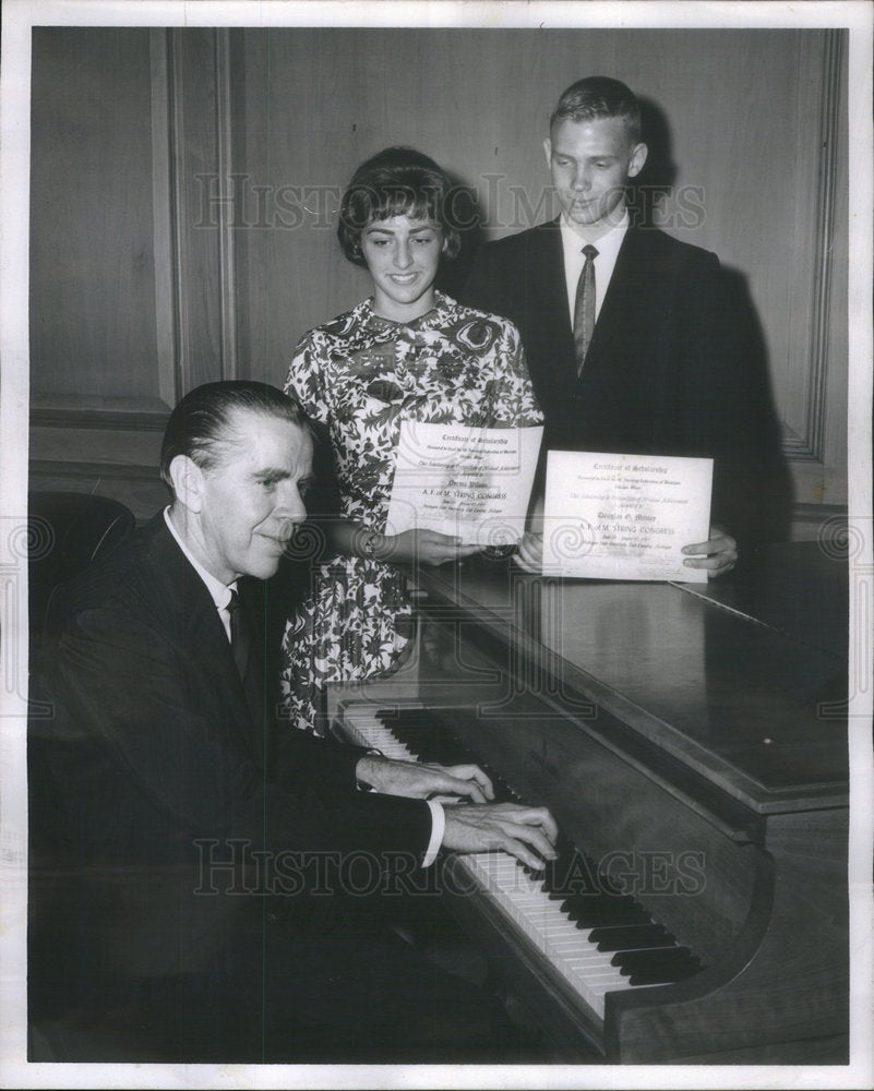 1963 Press Photo Bernard F. Richards Chicago Federation of Musicians President - Historic Images