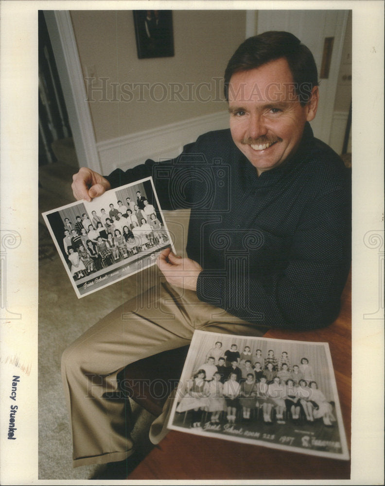 1993 Press Photo Ernest "Rick" Ricketts American Navy Professional Soldier Mich - Historic Images