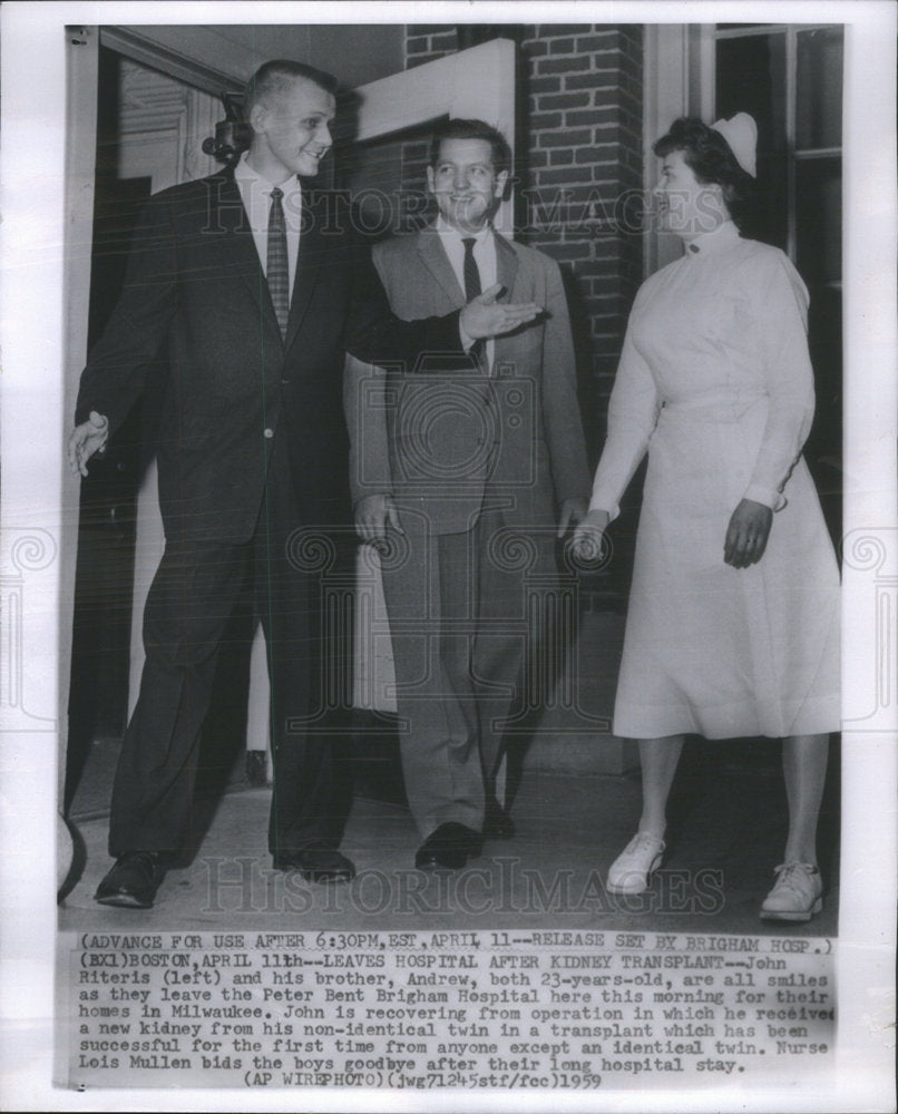 1959 John Riteris American Peter Bent Brigham Hospital Surgery Mich - Historic Images