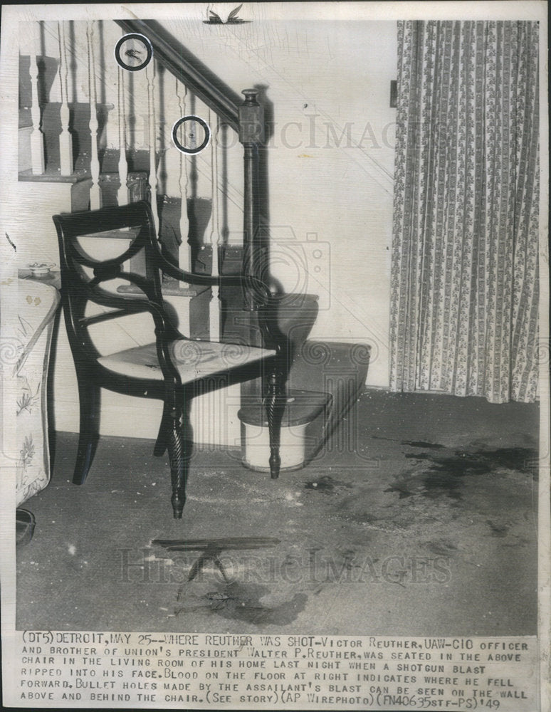 1949 VICTOR REUTHER LABOR ORGANIZER - Historic Images