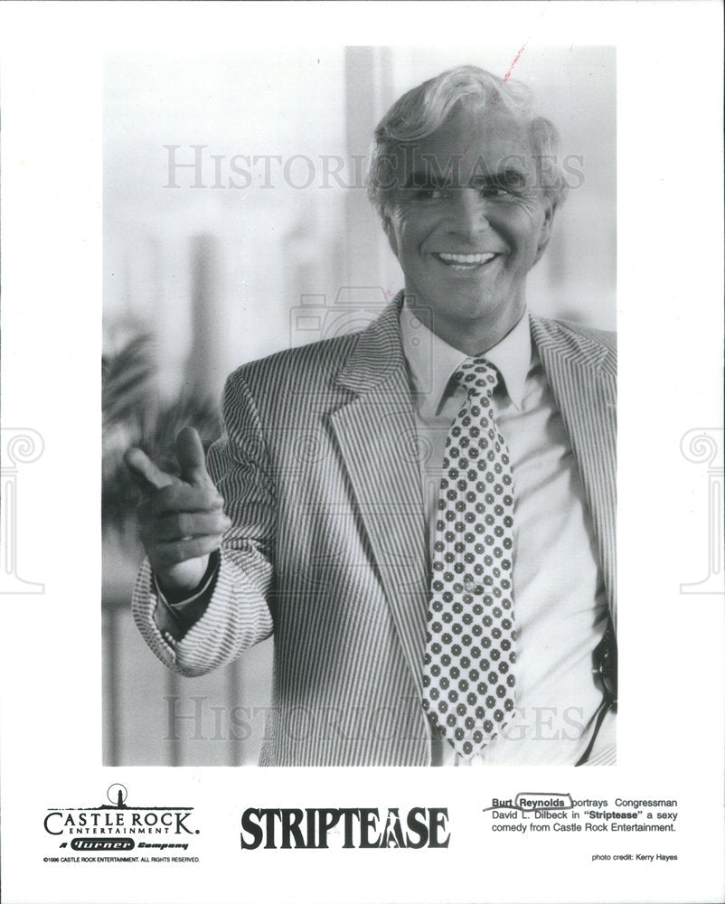1996 Press Photo Burt Reynolds American Actor - Historic Images