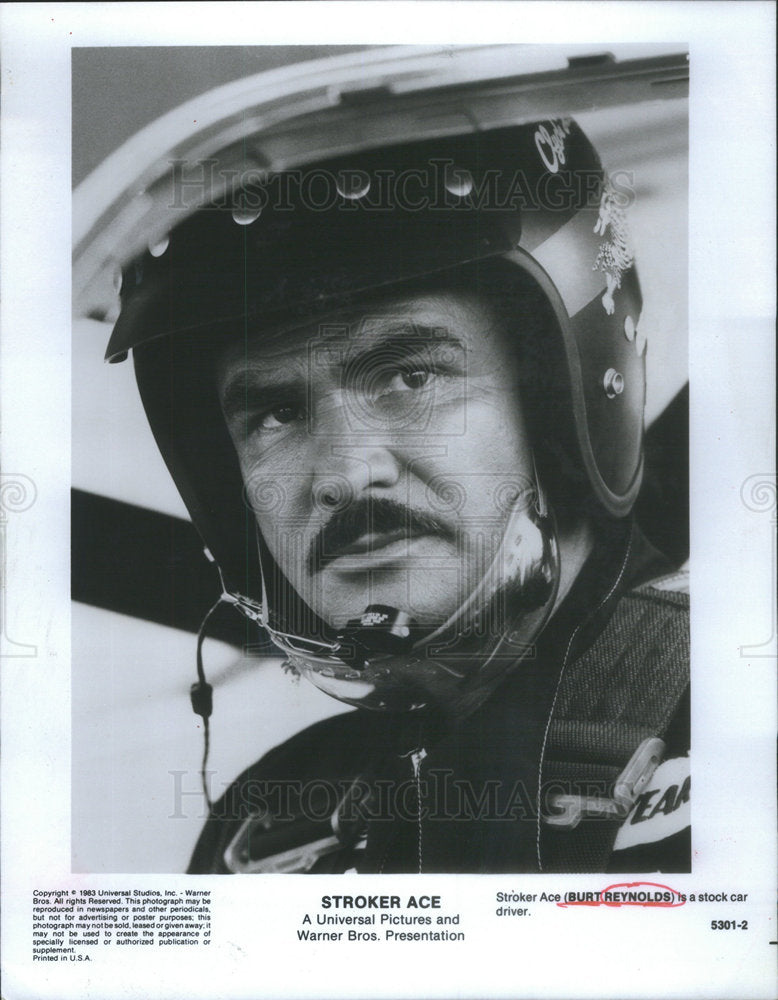 1983 Press Photo Burt Reynolds American Actor - Historic Images