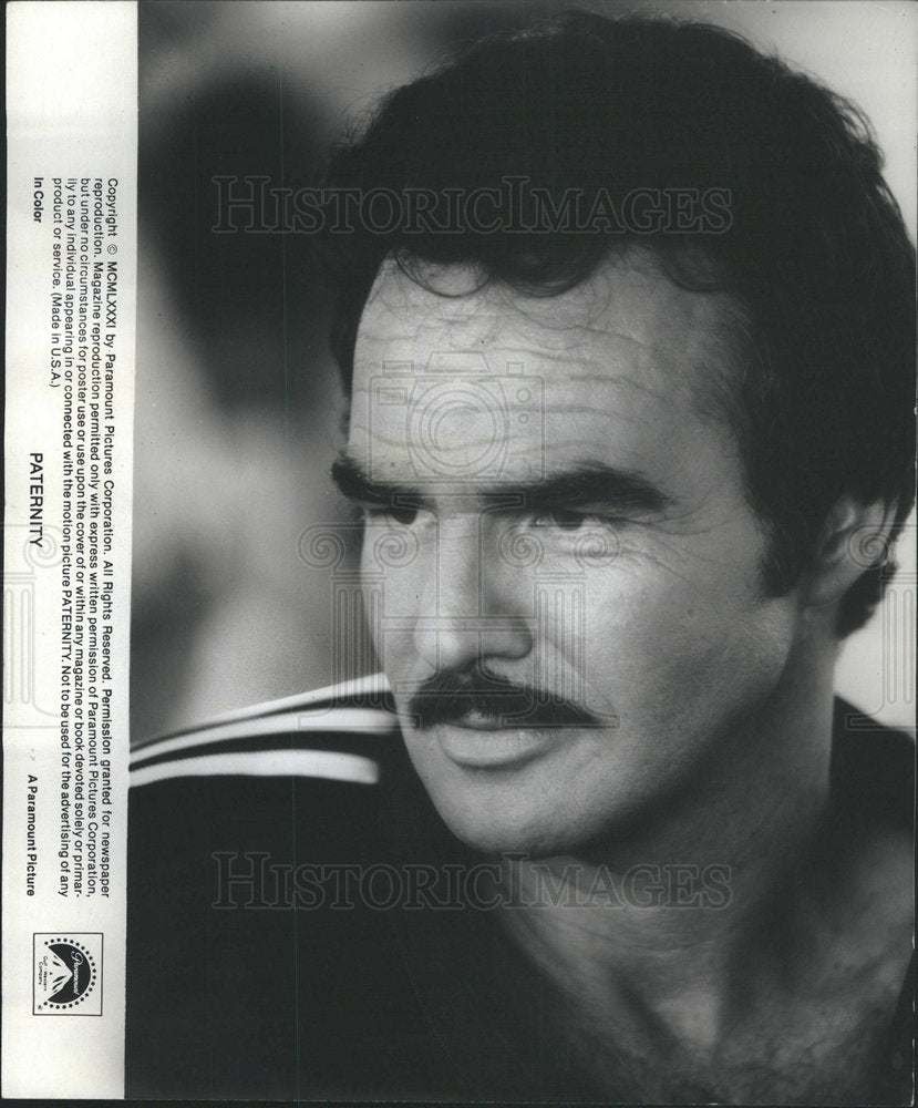 1983 Press Photo Burt Reynolds American Actor - Historic Images