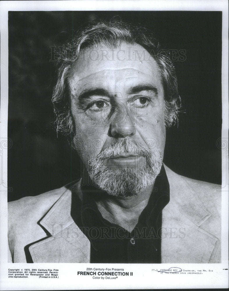 1975 Press Photo Fernando Rey Spanish Actor - Historic Images