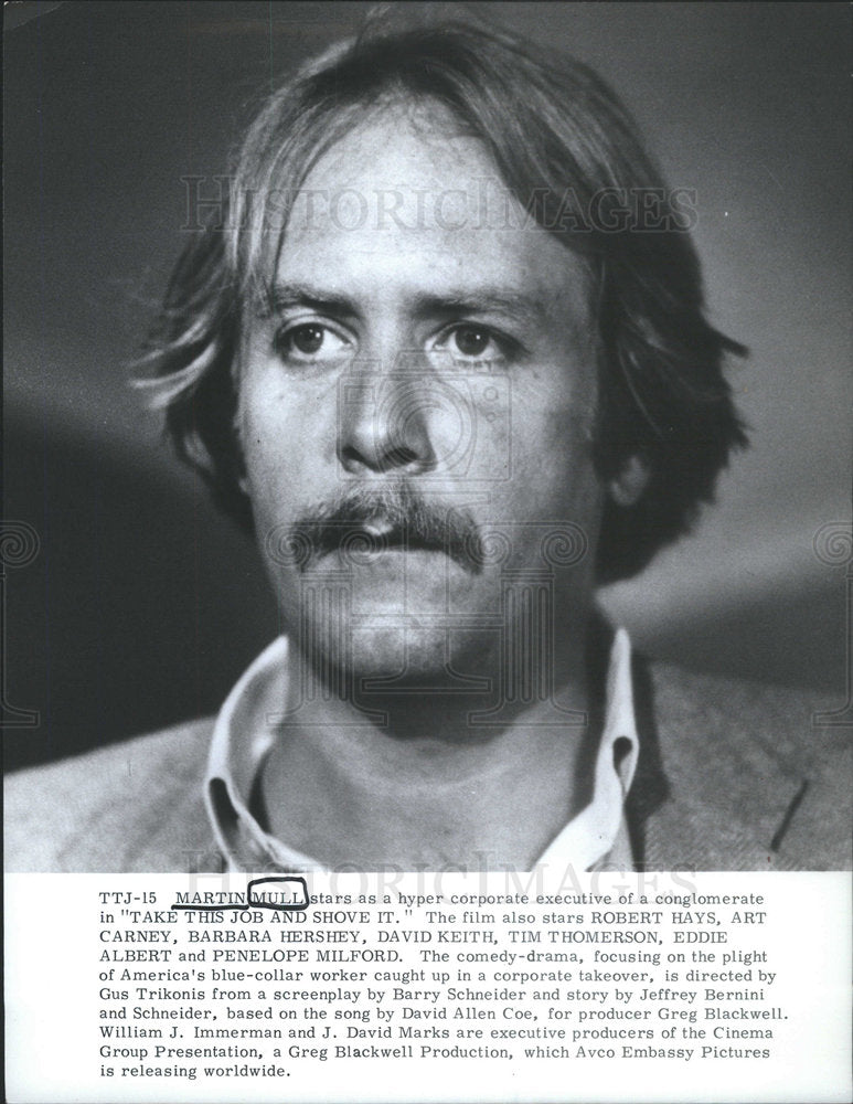 Press Photo Actor Martin Mull Take This Job And Shove It - Historic Images