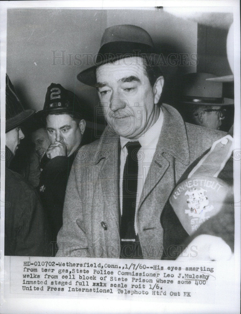 1960 State Police Commissioner Leo J Mulcahy - Historic Images