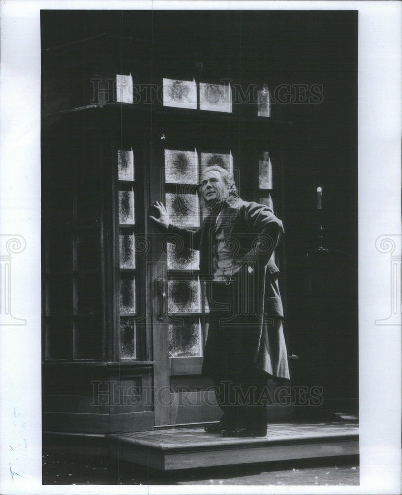 Press Photo Actor Tom Mula Scrooge - Historic Images