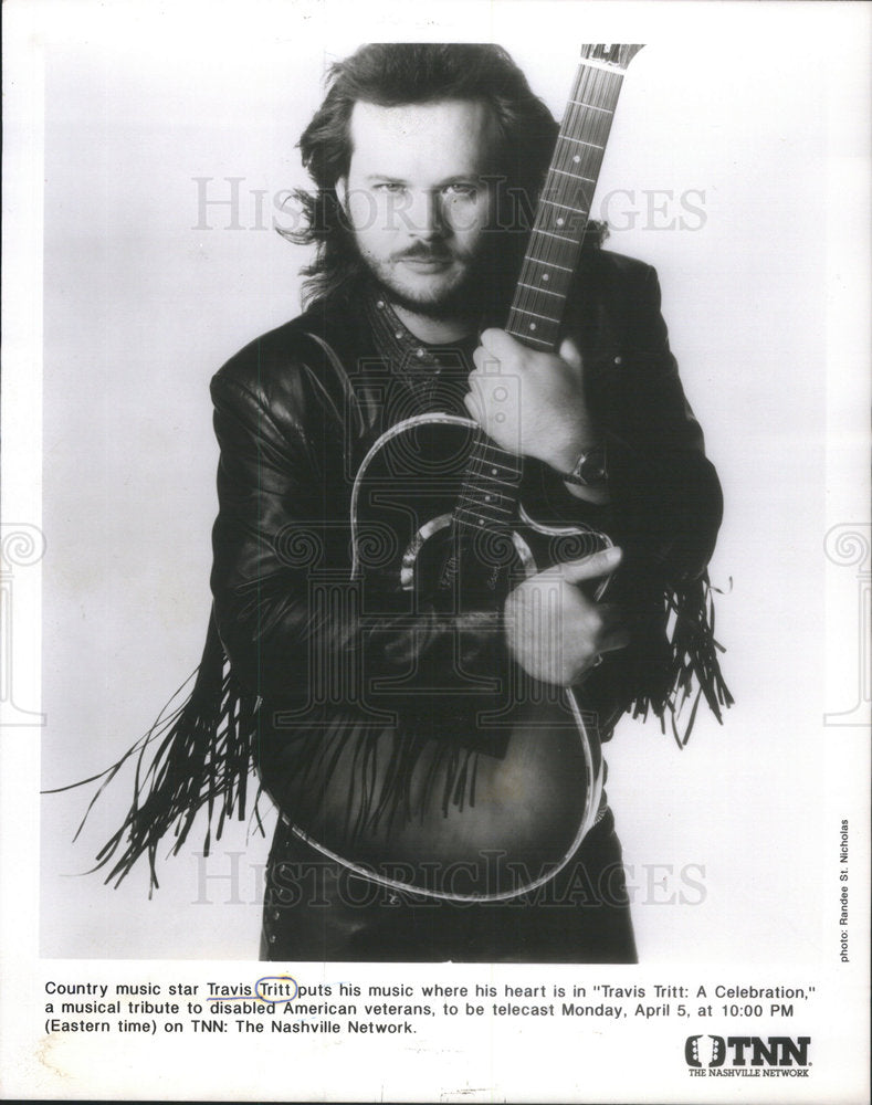 1993 Press Photo Travis Tritt Country Singer - Historic Images