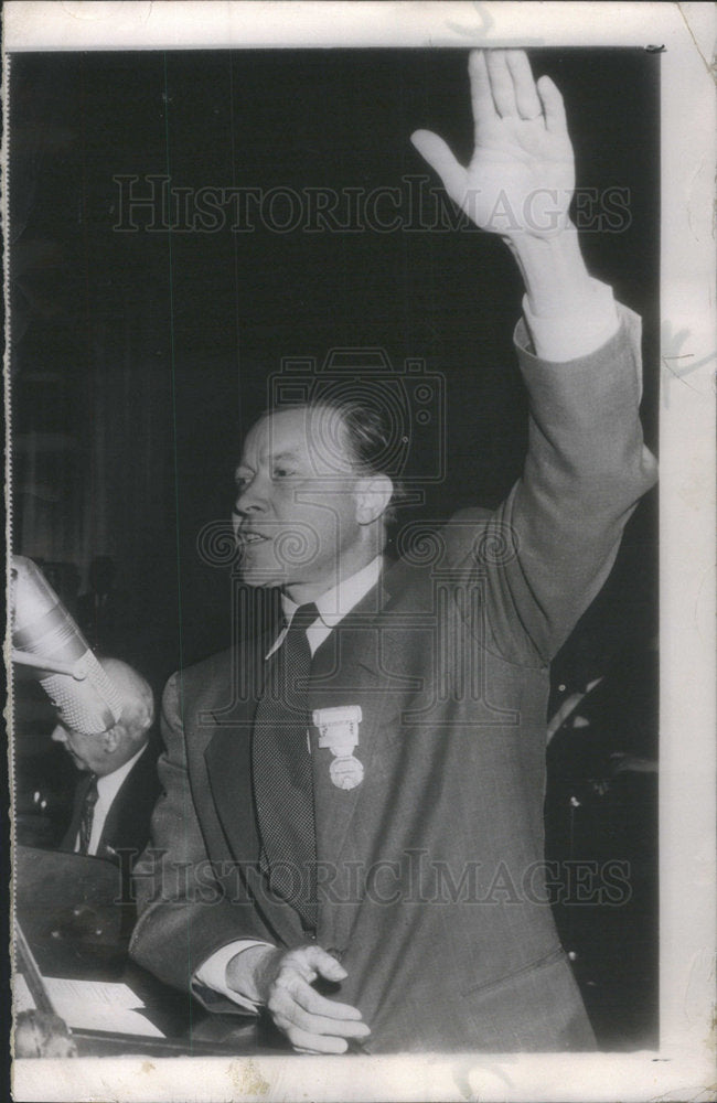 1952 Press Photo United Auto Workers Walter Reuther Addresses Steelworkers Union - Historic Images