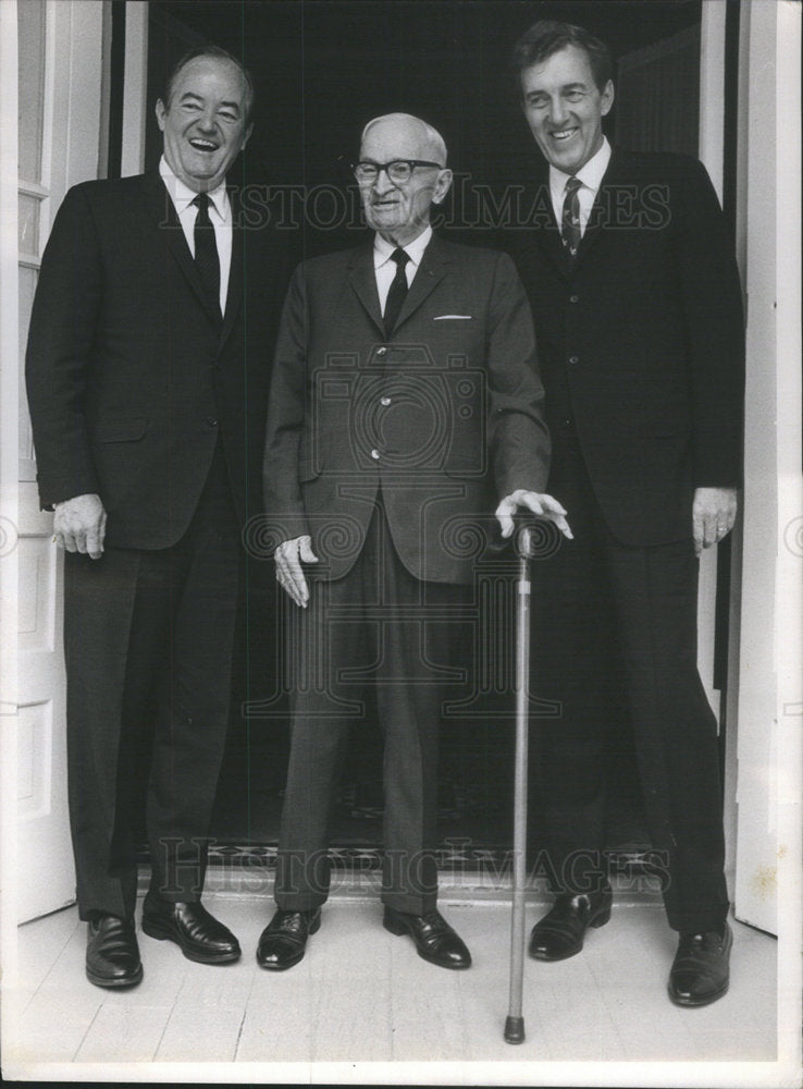 1968 Former President Truman, VP Hubert Hemphrey, Sen Edmund Muskie - Historic Images