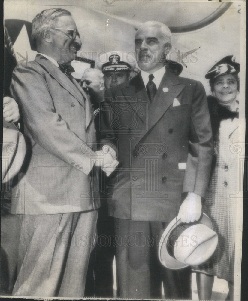 1945 Press Photo Truman and Stettinius - RSC84511 - Historic Images