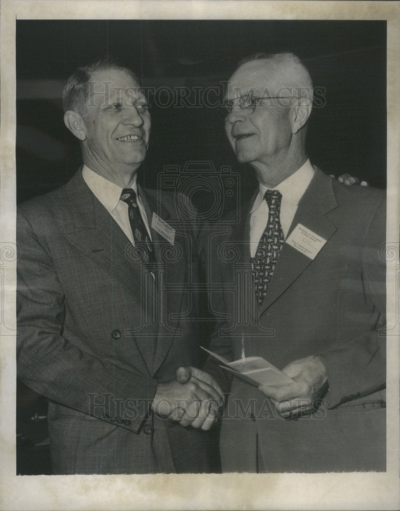 Press Photo Presidents Live Stock Exchange Former President Roy Rush Riddell - Historic Images